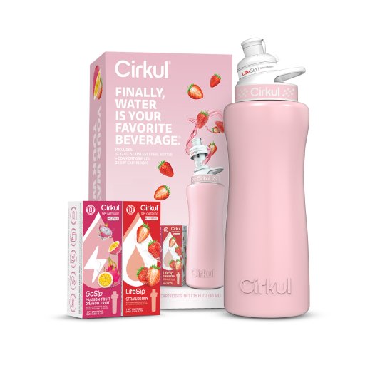 32oz. Blush Pink Stainless Steel Bottle Starter Kit - Ready Routine