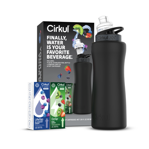 32oz. Matte Black Stainless Steel Bottle Starter Kit - Simple Edit